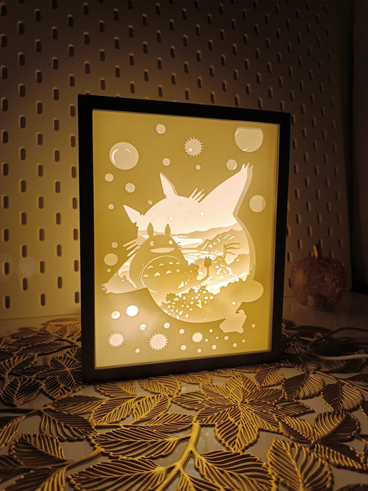 Totoro Themed Lightbox - Enchanting Studio Ghibli Decor for Your Home