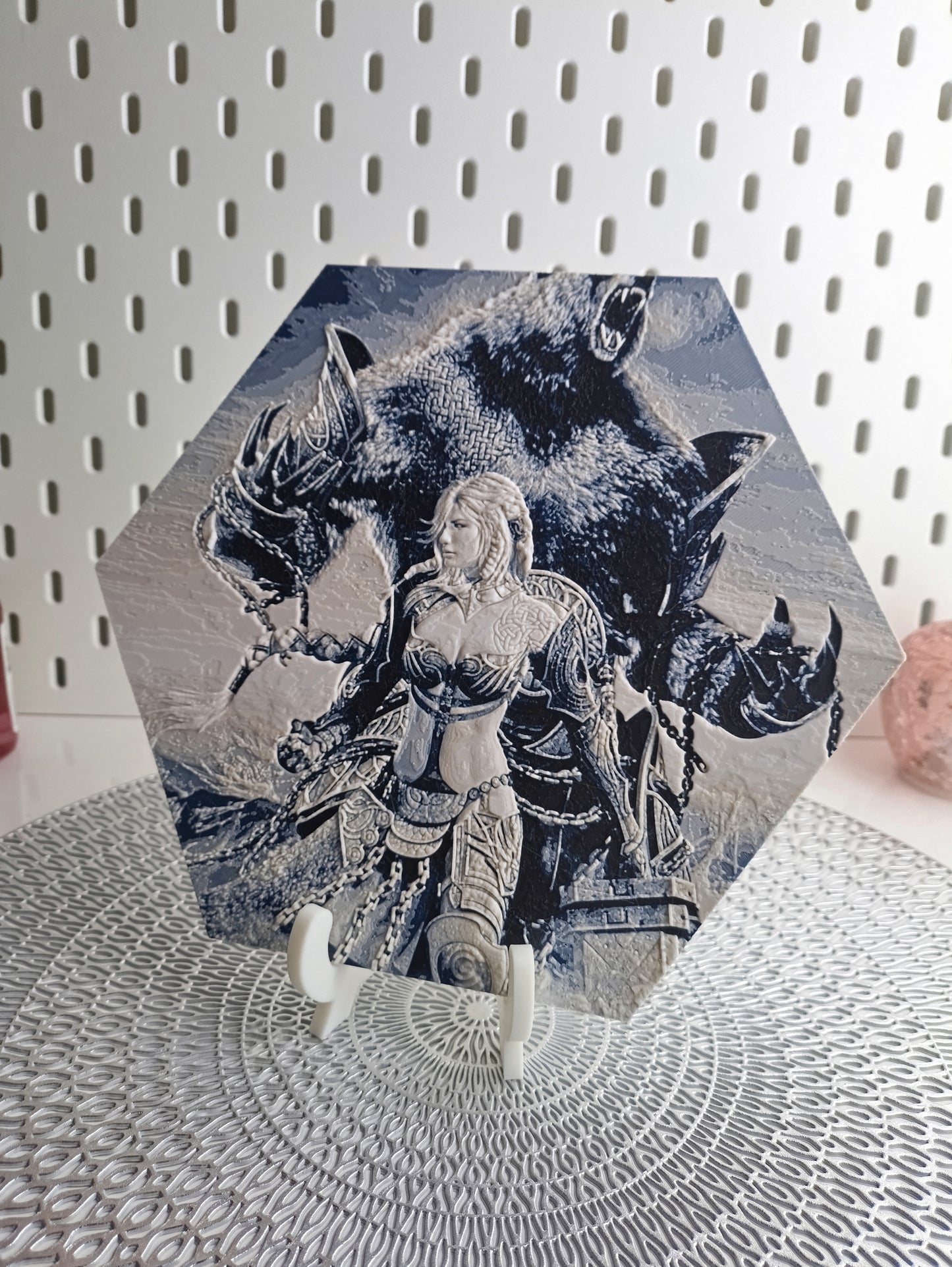 Hexawall – Jora from Guild Wars: Eye of the North Hexagonal Wall Art with Magnetic System