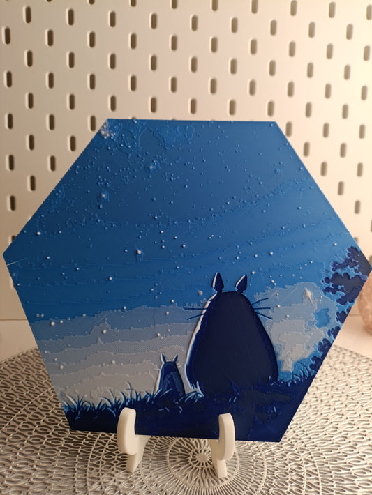 Hexawall – Totoro Hexagonal Wall Art with Magnetic System