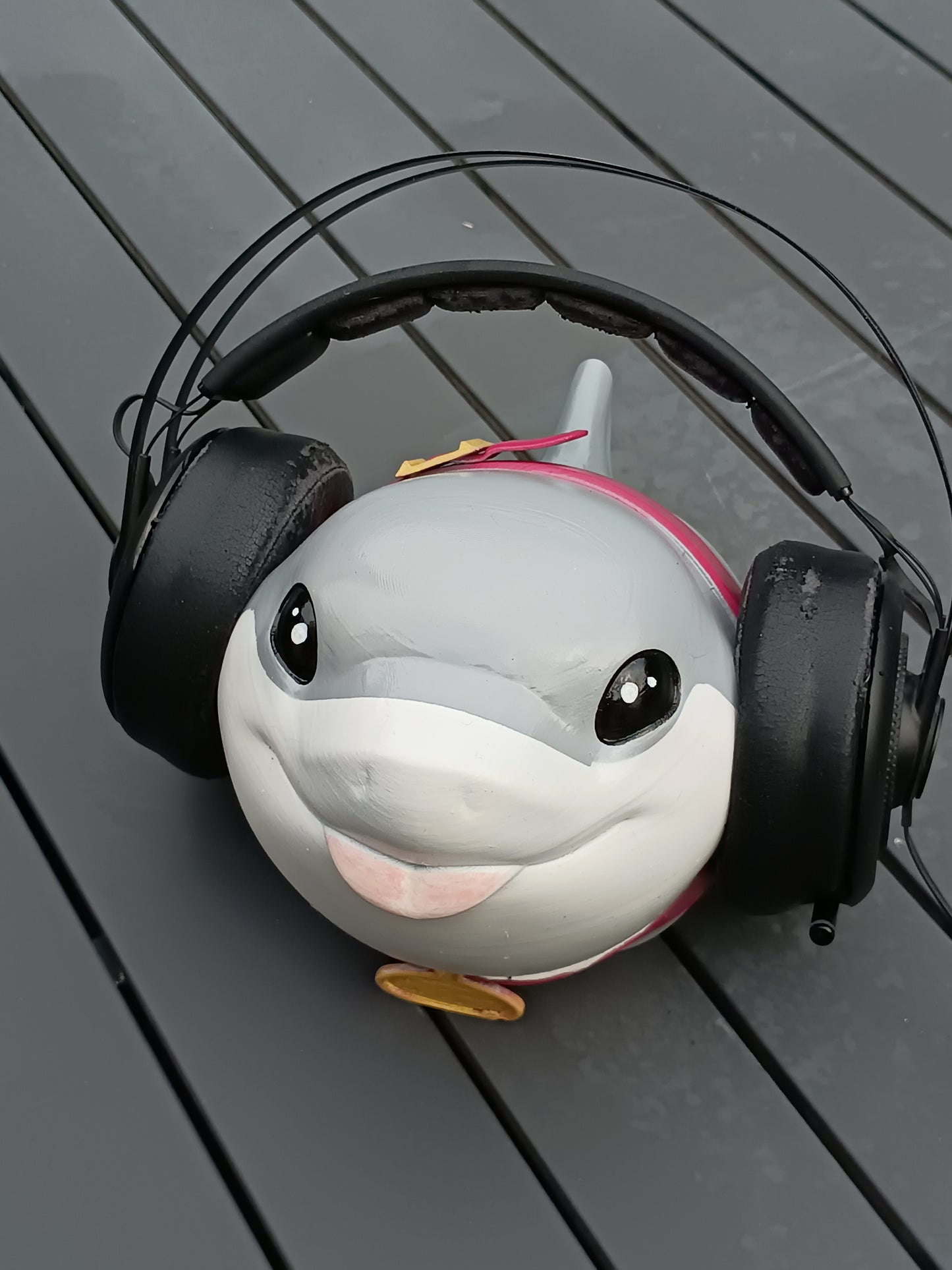 Jeff the Land Shark Headset Holder | Adorable Desk Accessory