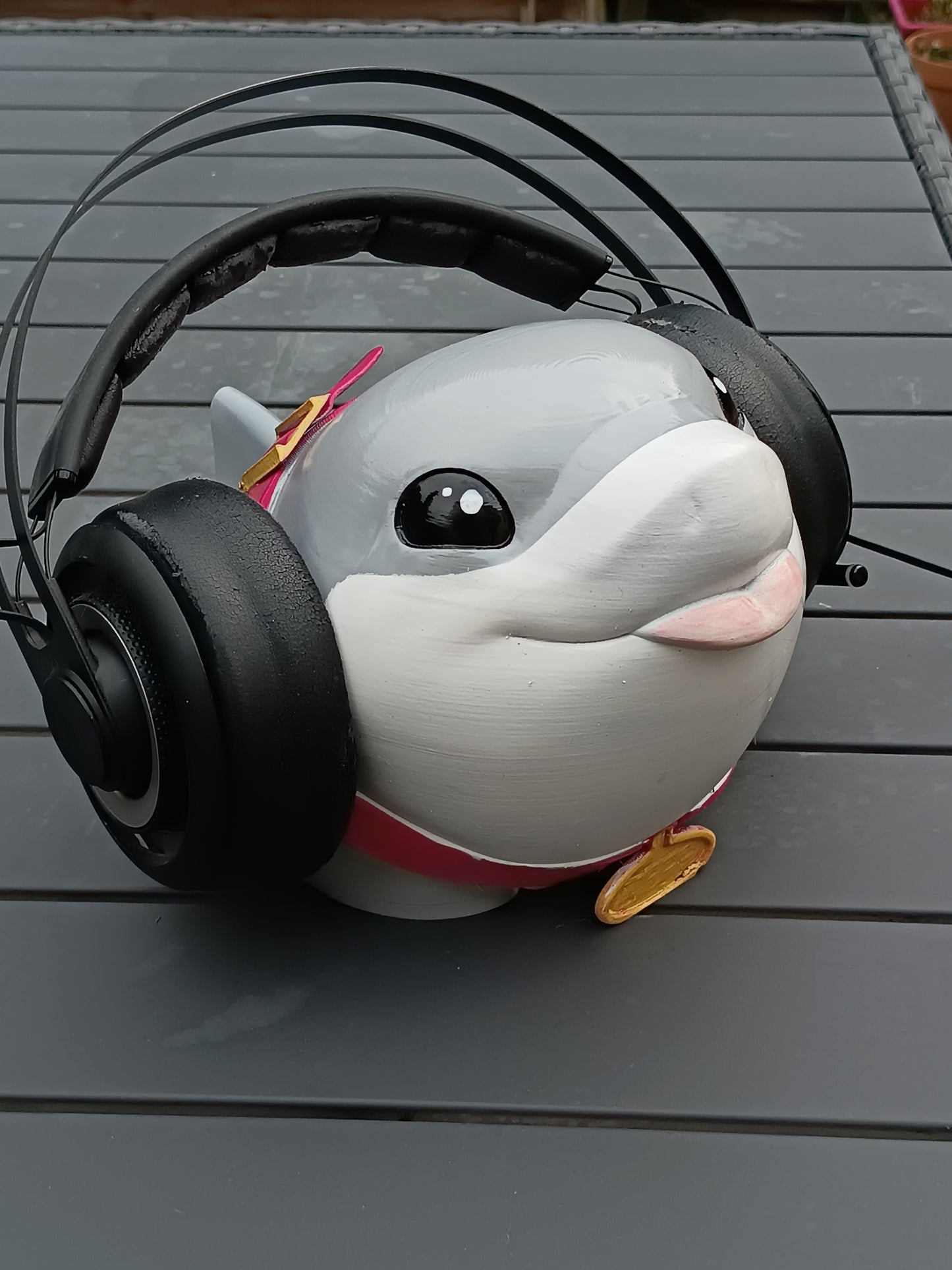 Jeff the Land Shark Headset Holder | Adorable Desk Accessory